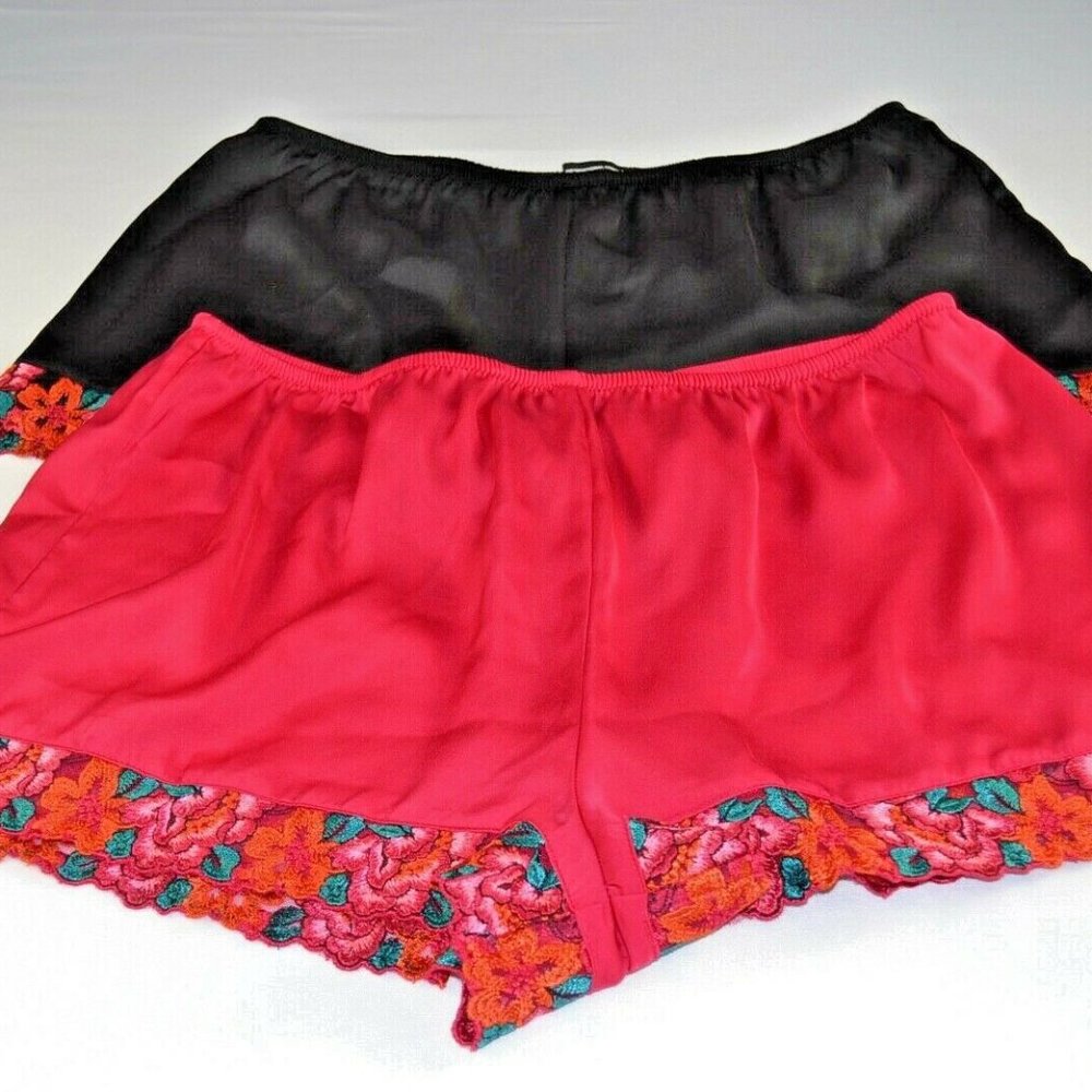 INC Satin Lace Sexy Pajama Shorts